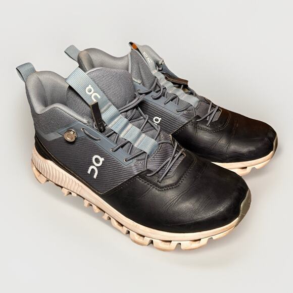 On Cloud Waterproof Shoes Women’s 7 Gray Black Hiking Running Sneakers CloudTec - Picture 1 of 7